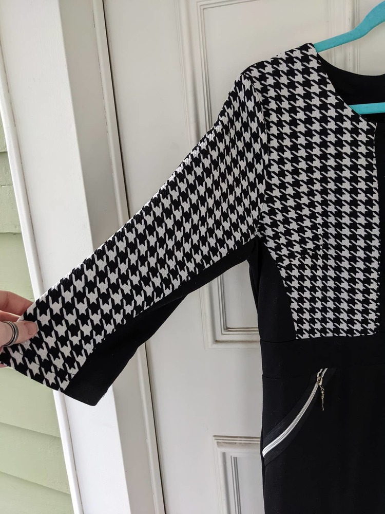 Miusol Gingham Pattern Work Dress - image 2